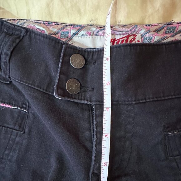 Y2K Vintage Low-Rise Bootcut  Paisley Trimmed Pants - Picture 4 of 5